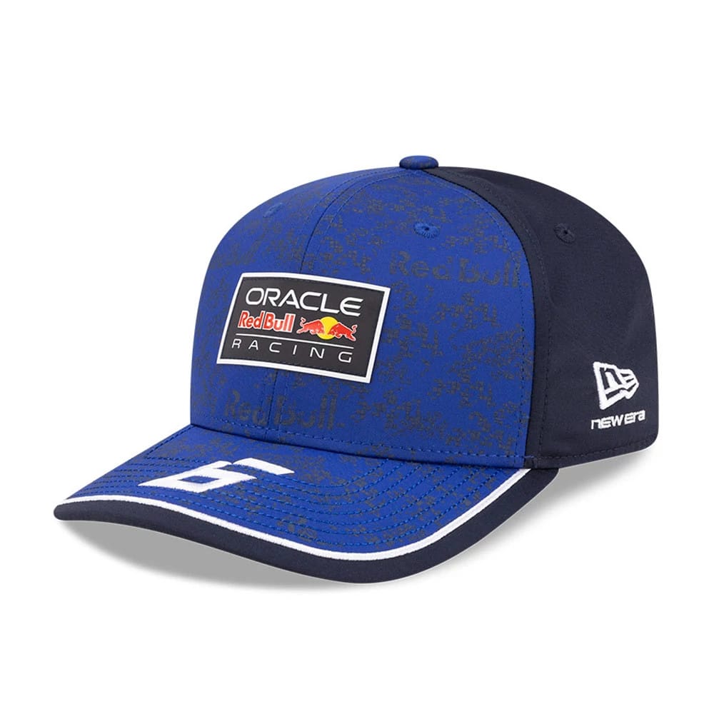 Red Bull Racing Isack Hadjar Dark Blue 9SEVENTY Stretch Snap Adjustable Cap-zelvios