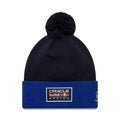 Red Bull Racing Essential Dark Blue Bobble Knit Beanie Hat-zelvios