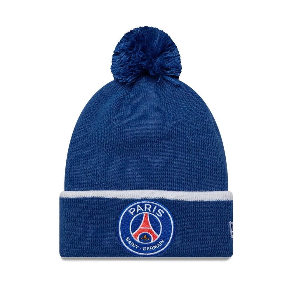 Youth Paris Saint Germain Core Blue Cuff knit Beanie Hat-zelvios
