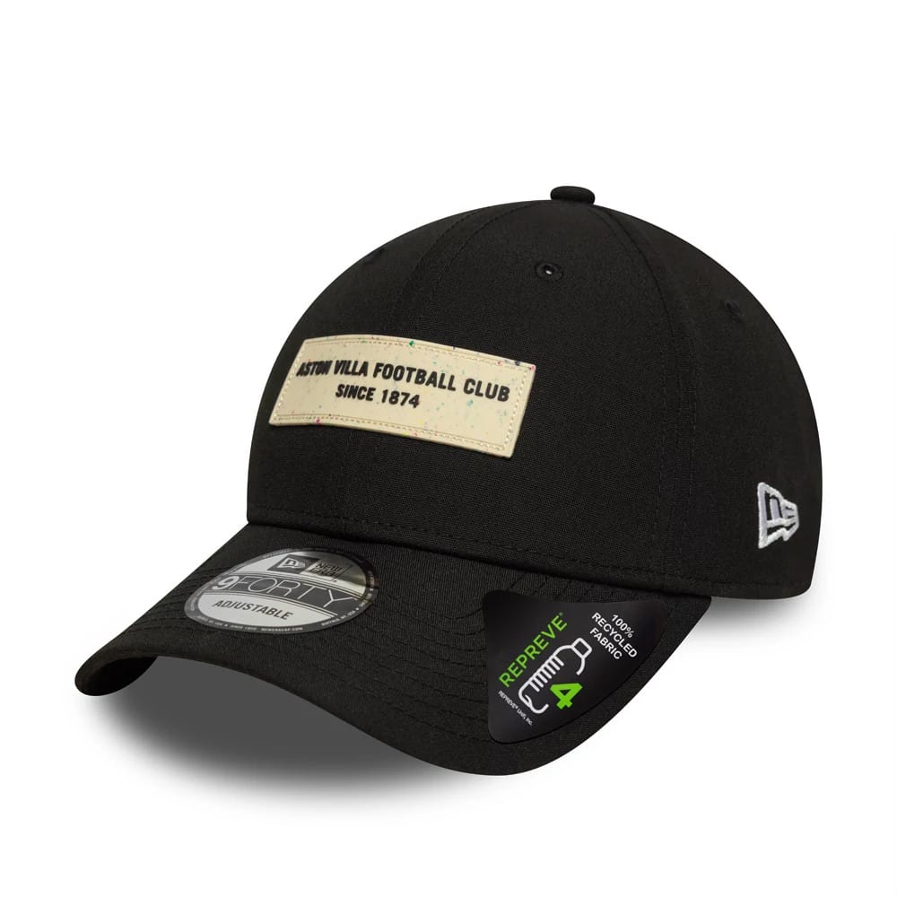 Aston Villa FC Repreve® Black 9FORTY Cap-zelvios