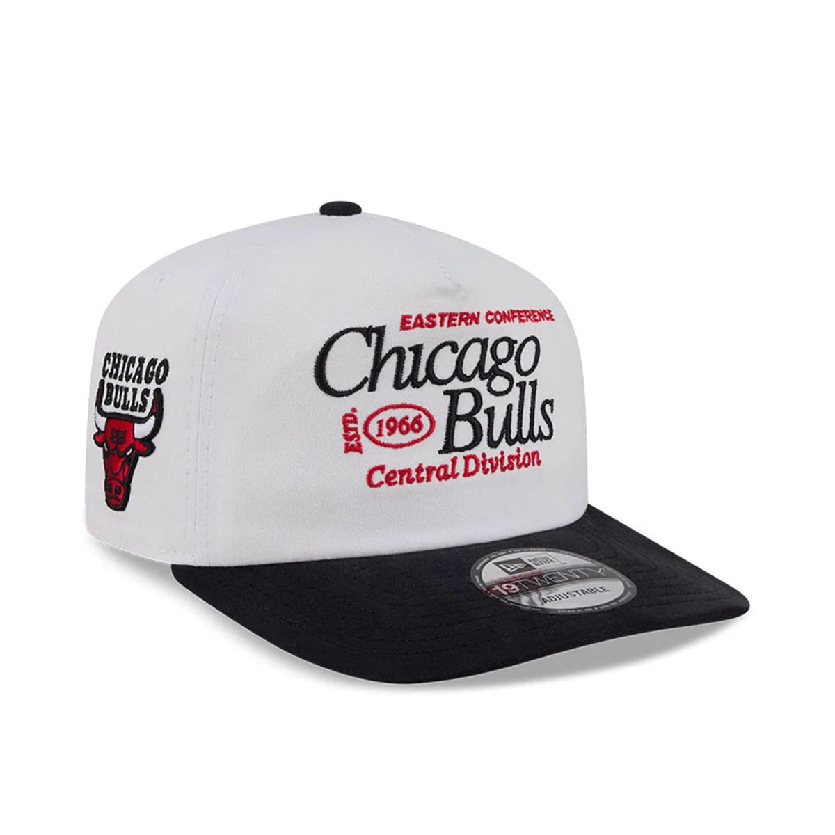 Chicago Bulls NBA Conference White 19TWENTY Adjustable Cap-zelvios