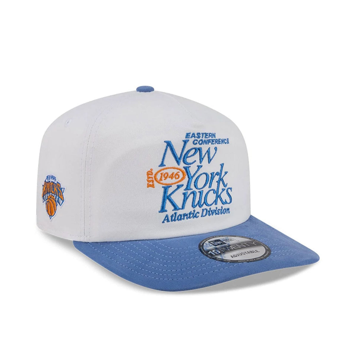 New York Knicks NBA Conference White 19TWENTY Adjustable Cap-zelvios