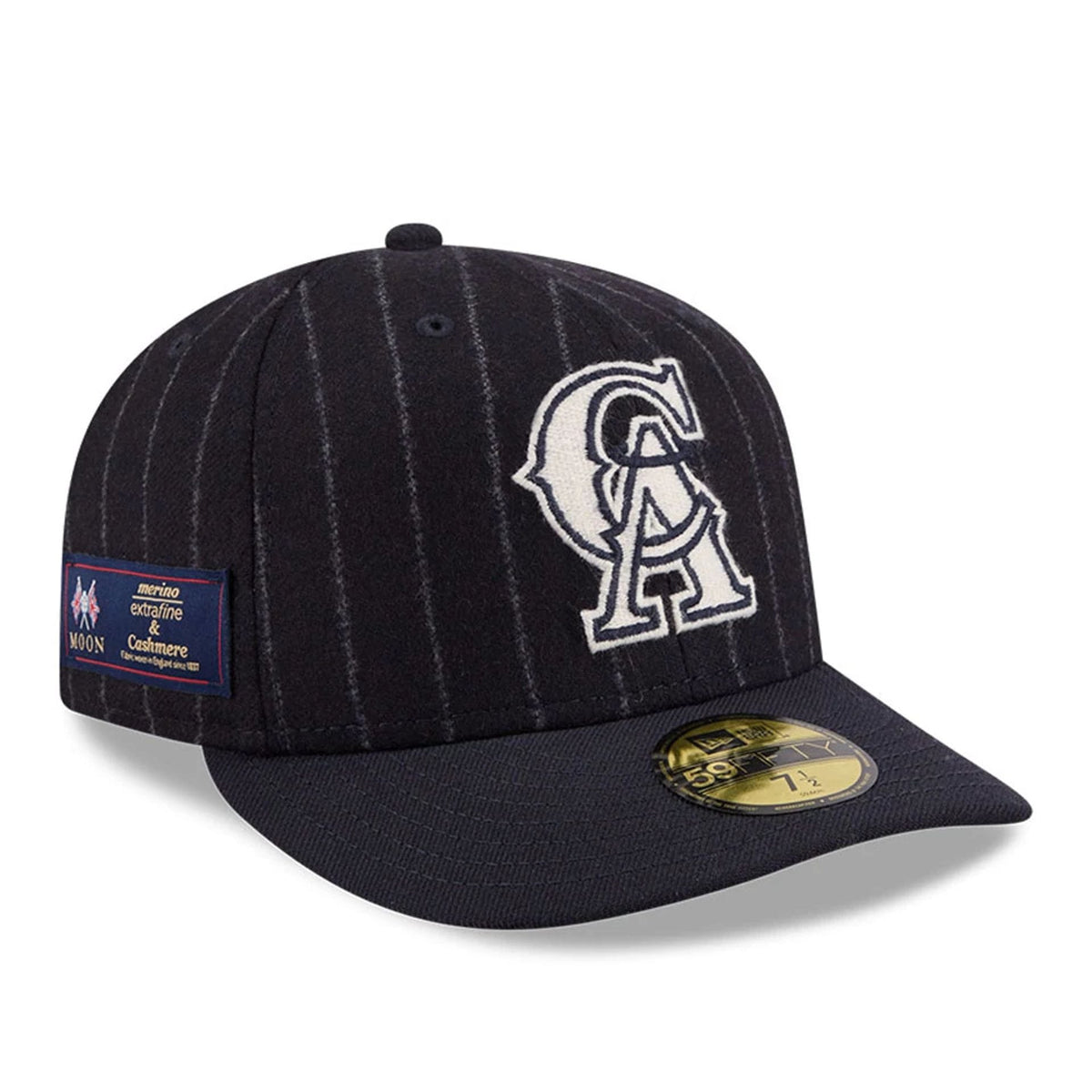LA Angels MLB X Moon Navy 59FIFTY Fitted Cap-zelvios