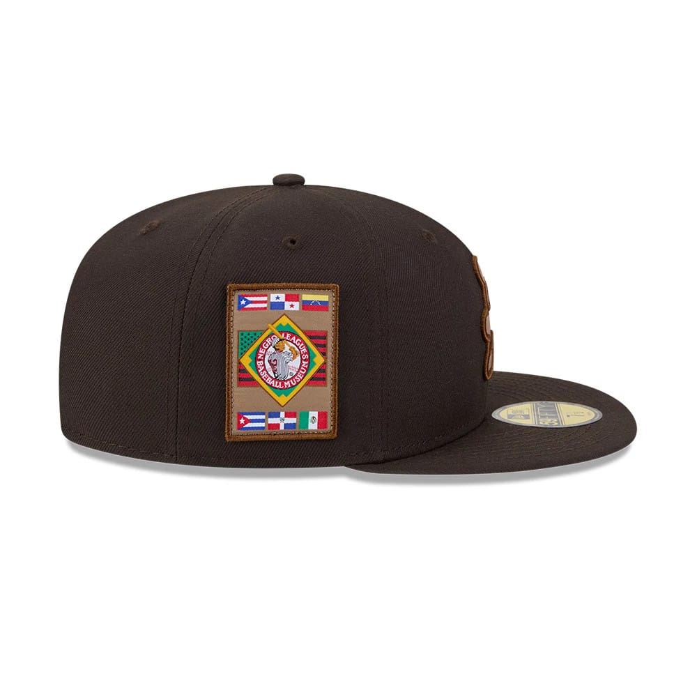 Atlanta Black Crackers MLB Negro League Dark Brown 59FIFTY Fitted Cap-zelvios