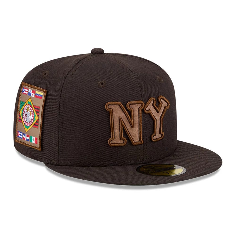New York Black Yankees MLB Negro League Dark Brown 59FIFTY Fitted Cap-zelvios