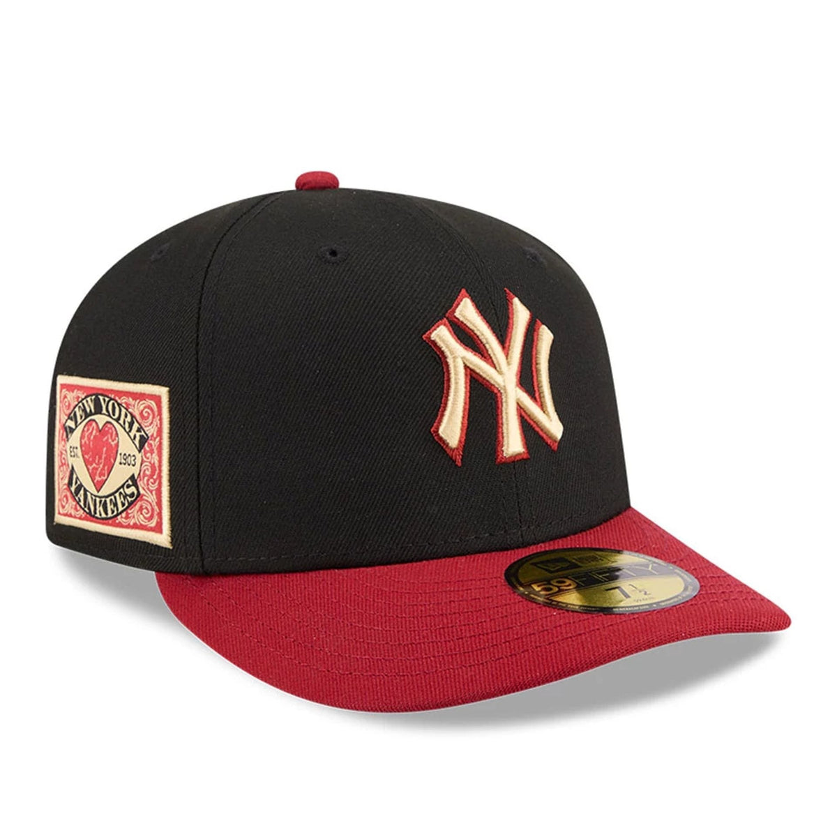 New York Yankees MLB Team Cards Black 59FIFTY Fitted Cap-zelvios