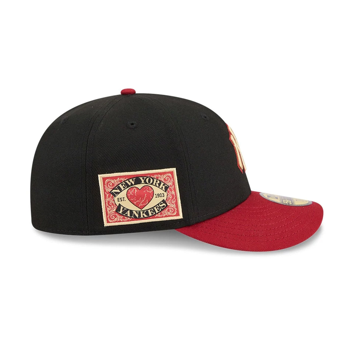 New York Yankees MLB Team Cards Black 59FIFTY Fitted Cap-zelvios