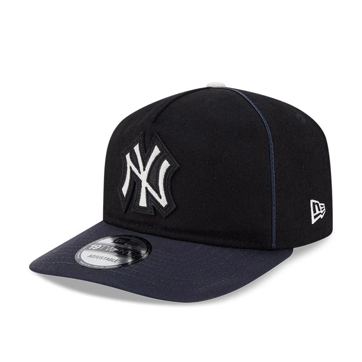 New York Yankees MLB Felt Logo Navy 19TWENTY Adjustable Cap-zelvios