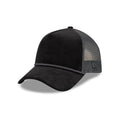 New Era Wide Cord Black 9FORTY A-Frame Trucker Adjustable Cap-zelvios