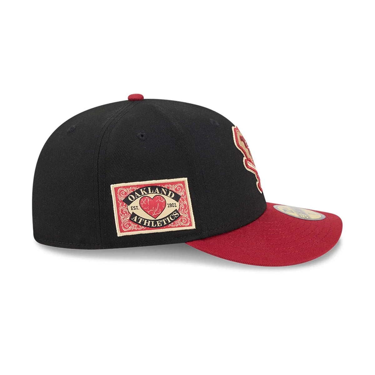 Athletics MLB Team Cards Black 59FIFTY Fitted Cap-zelvios