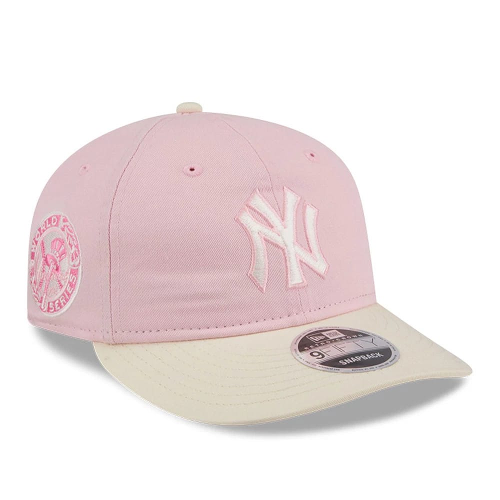 New York Yankees MLB Washed Tie Dye Pastel Pink 9FIFTY Snapback Adjustable Cap-zelvios