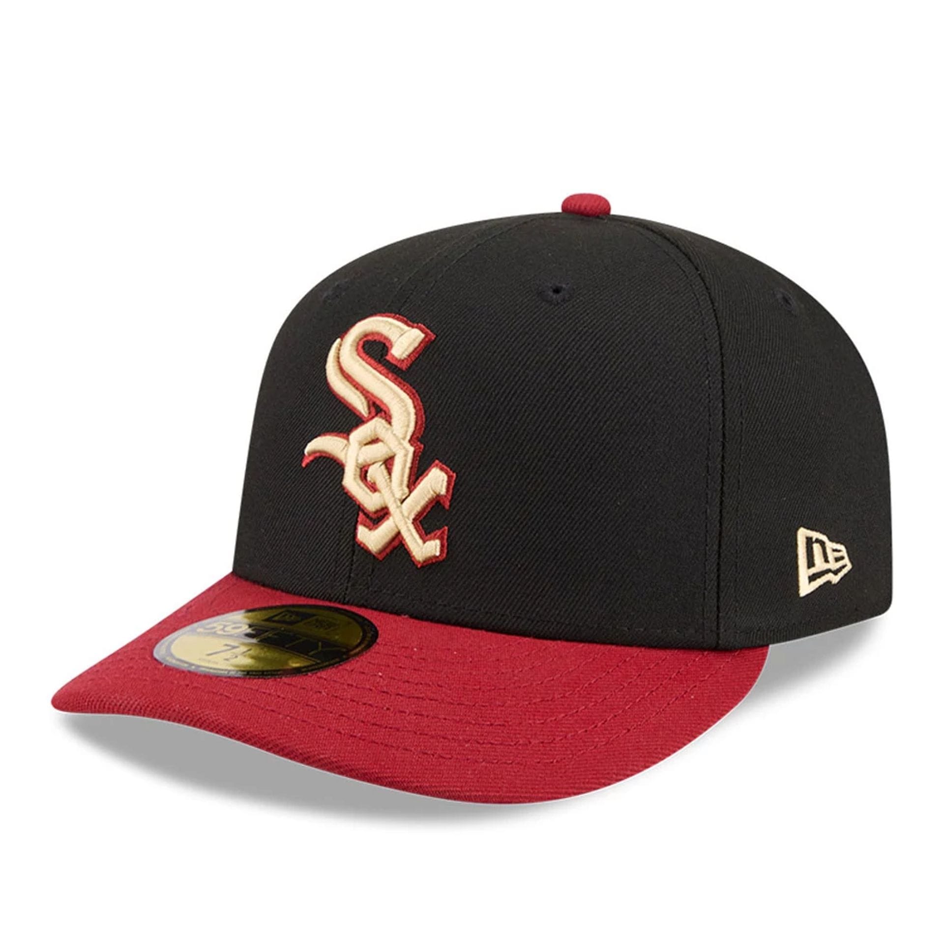Chicago White Sox MLB Team Cards Black 59FIFTY Fitted Cap-kentox