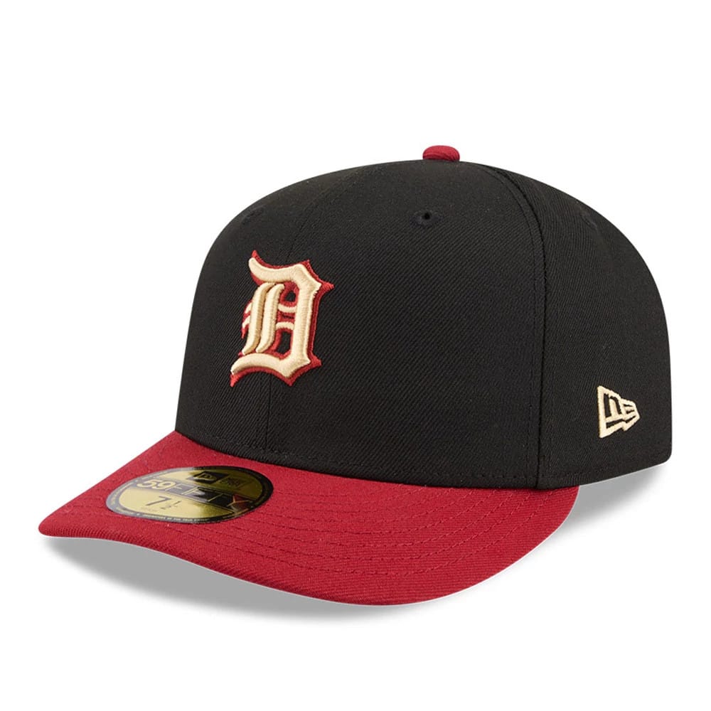 Detroit Tigers MLB Team Cards Black 59FIFTY Fitted Cap-kentox