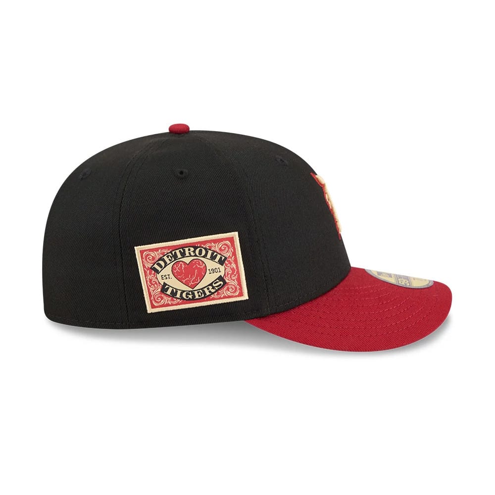 Detroit Tigers MLB Team Cards Black 59FIFTY Fitted Cap-kentox