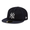New York Yankees MLB Felt Logo Navy Retro Crown 59FIFTY Fitted Cap-zelvios