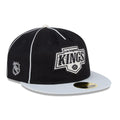 LA Kings NHL Felt Logo Black Retro Crown 59FIFTY Fitted Cap-zelvios