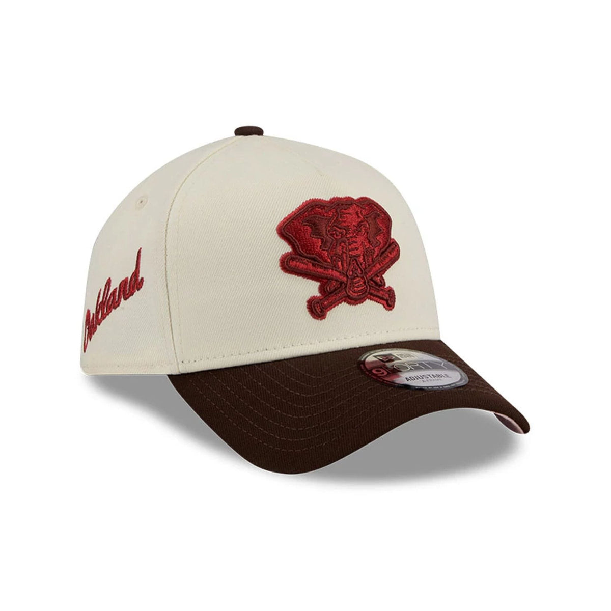 Athletics MLB City Script Cream 9FORTY A-Frame Adjustable Cap-zelvios