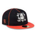 Anaheim Ducks NHL Felt Logo Black Retro Crown 59FIFTY Fitted Cap-zelvios