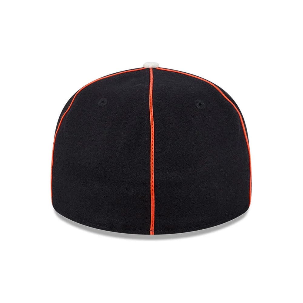 Anaheim Ducks NHL Felt Logo Black Retro Crown 59FIFTY Fitted Cap-zelvios
