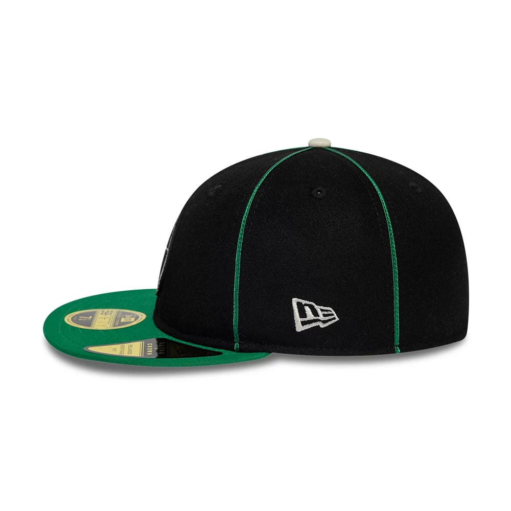Boston Celtics NBA Felt Logo Green Retro Crown 59FIFTY Fitted Cap-zelvios
