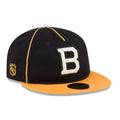 Boston Bruins NHL Felt Logo Black Retro Crown 59FIFTY Fitted Cap-zelvios