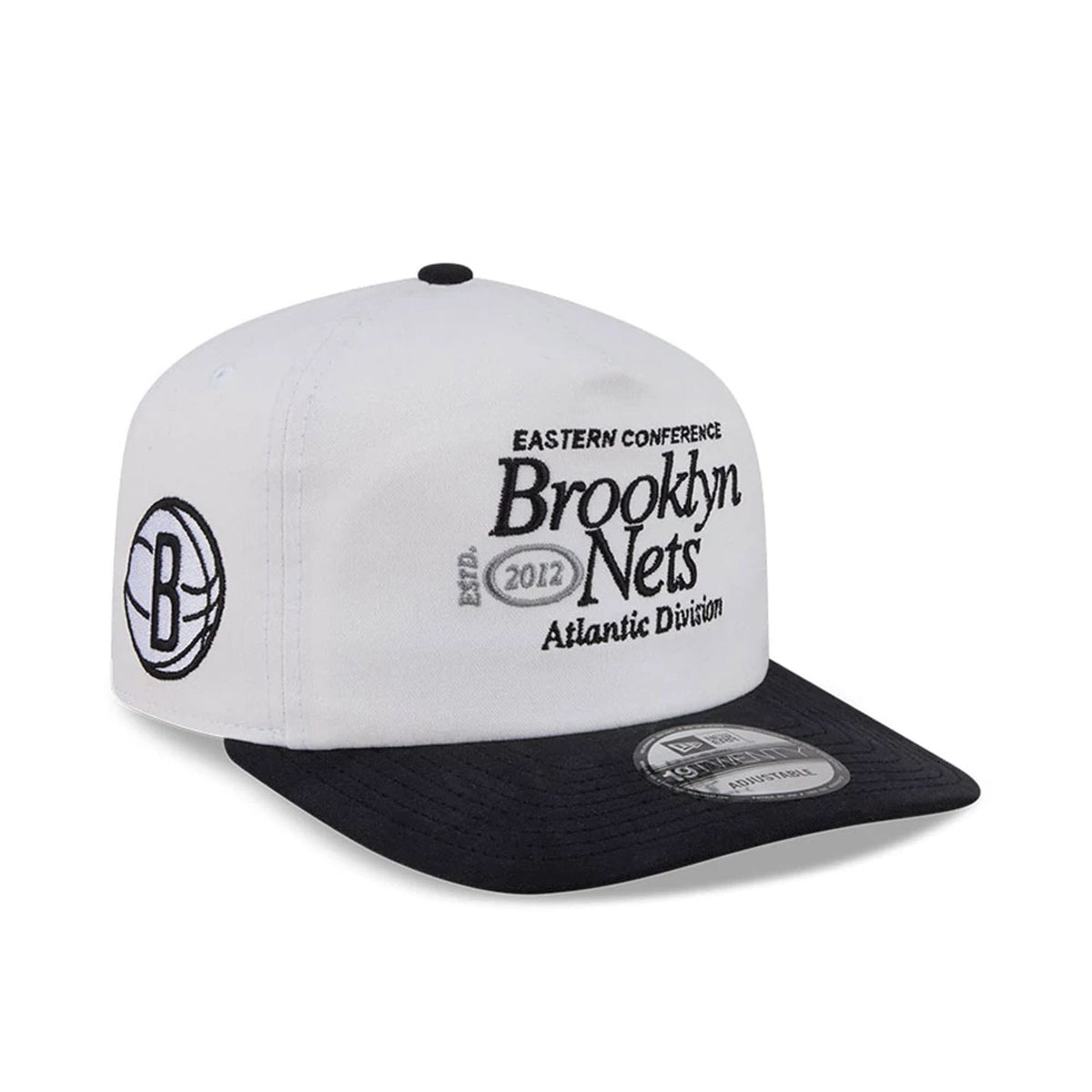 Brooklyn Nets NBA Conference White 19TWENTY Adjustable Cap-zelvios