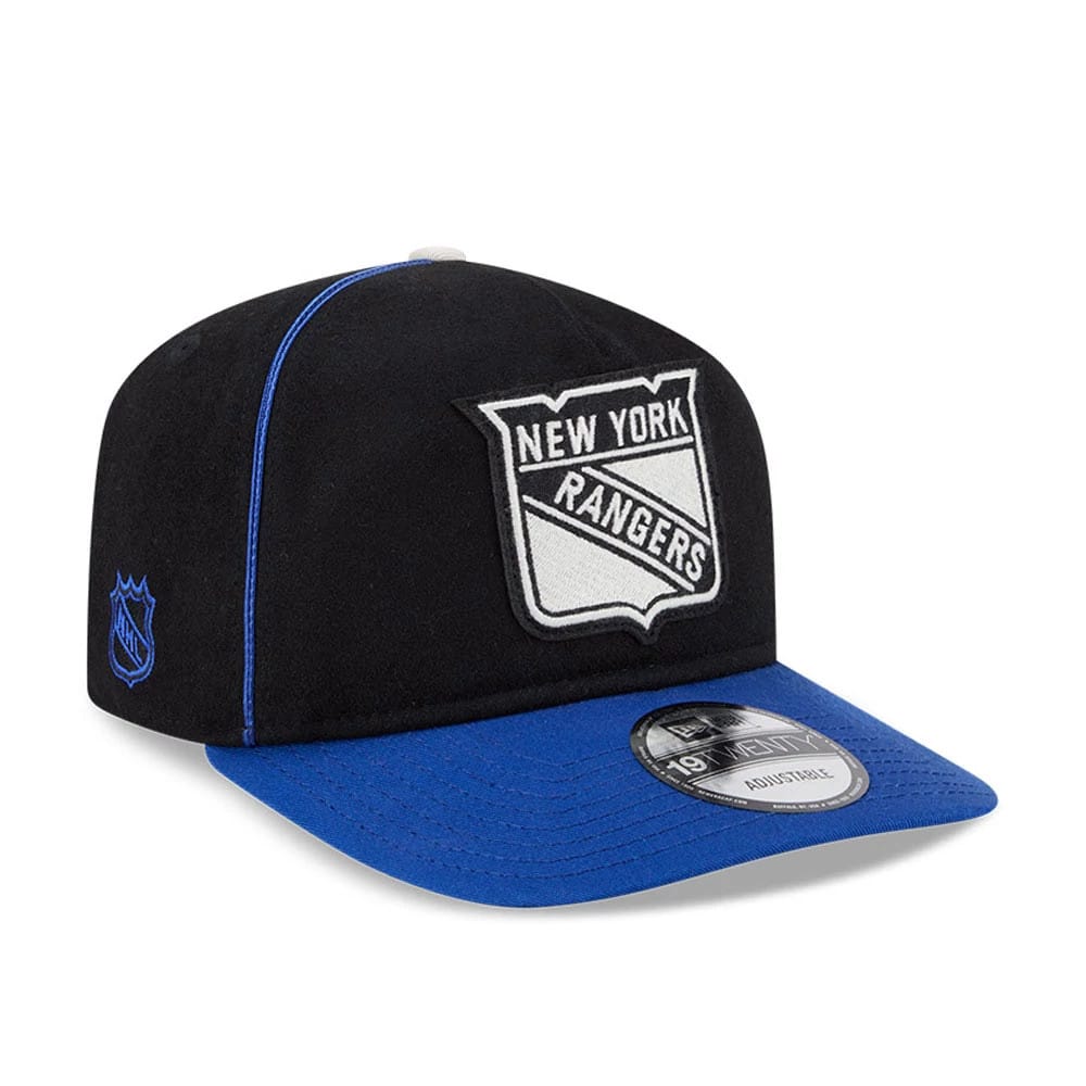 New York Rangers NHL Felt Logo Blue 19TWENTY Adjustable Cap-zelvios