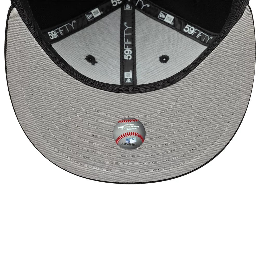 New York Yankees MLB Faux Pearl Black 59FIFTY Fitted Cap-zelvios