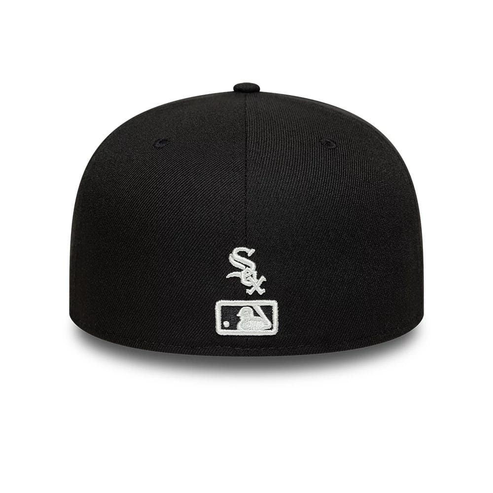 Chicago White Sox MLB Faux Pearl Black 59FIFTY Fitted Cap-zelvios