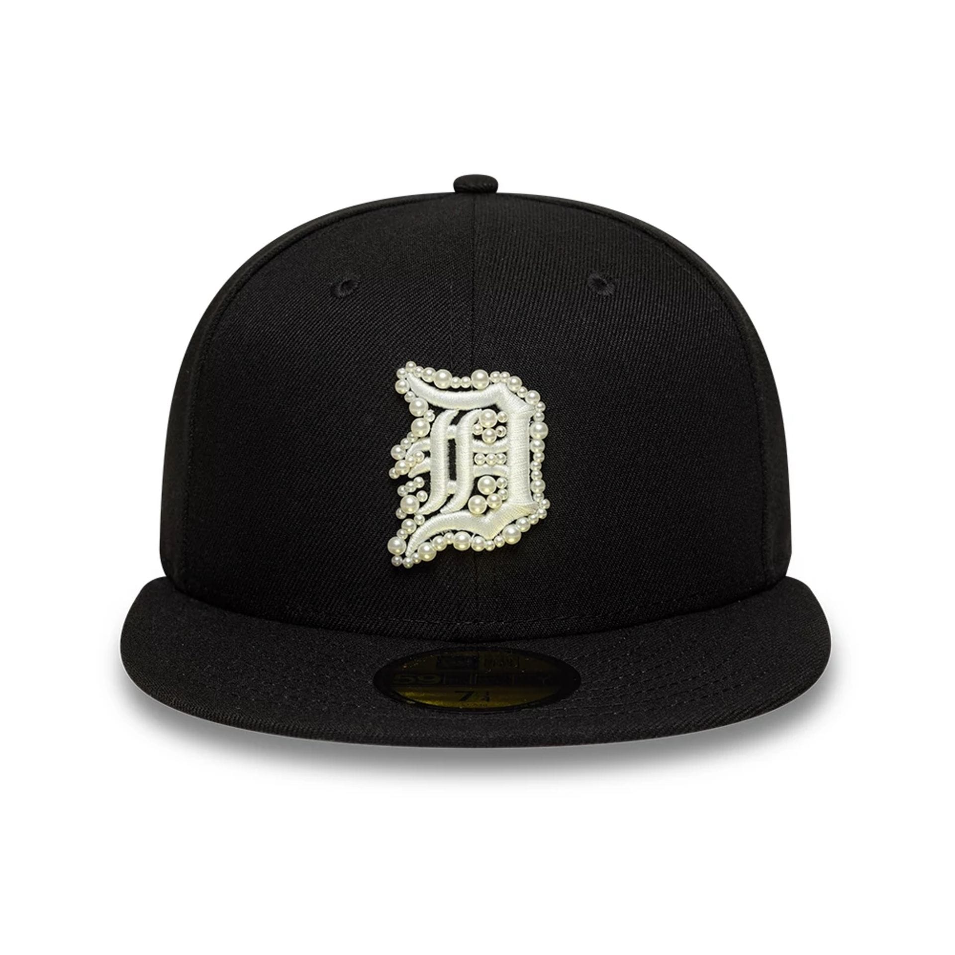 Detroit Tigers MLB Faux Pearl Black 59FIFTY Fitted Cap-kentox