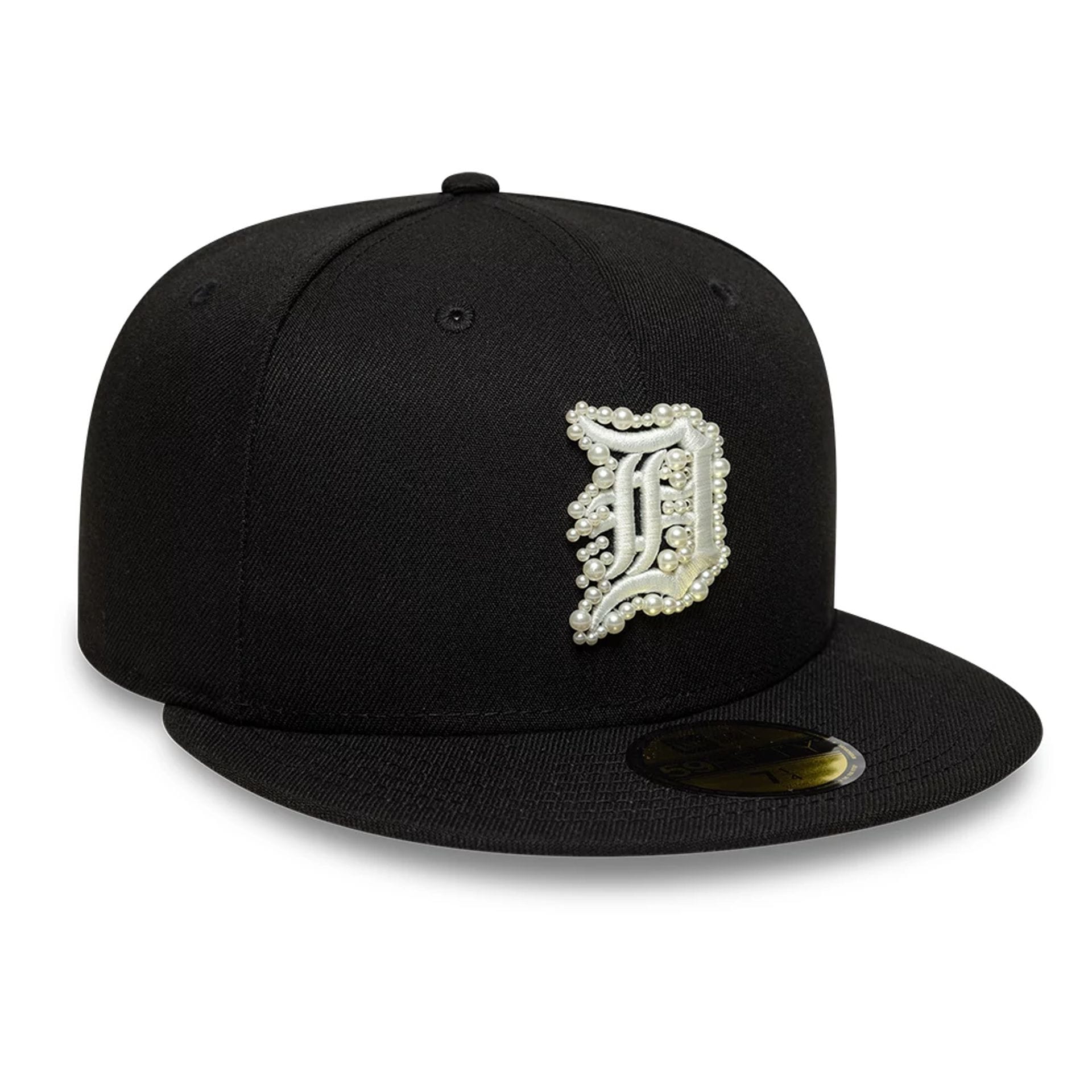 Detroit Tigers MLB Faux Pearl Black 59FIFTY Fitted Cap-kentox