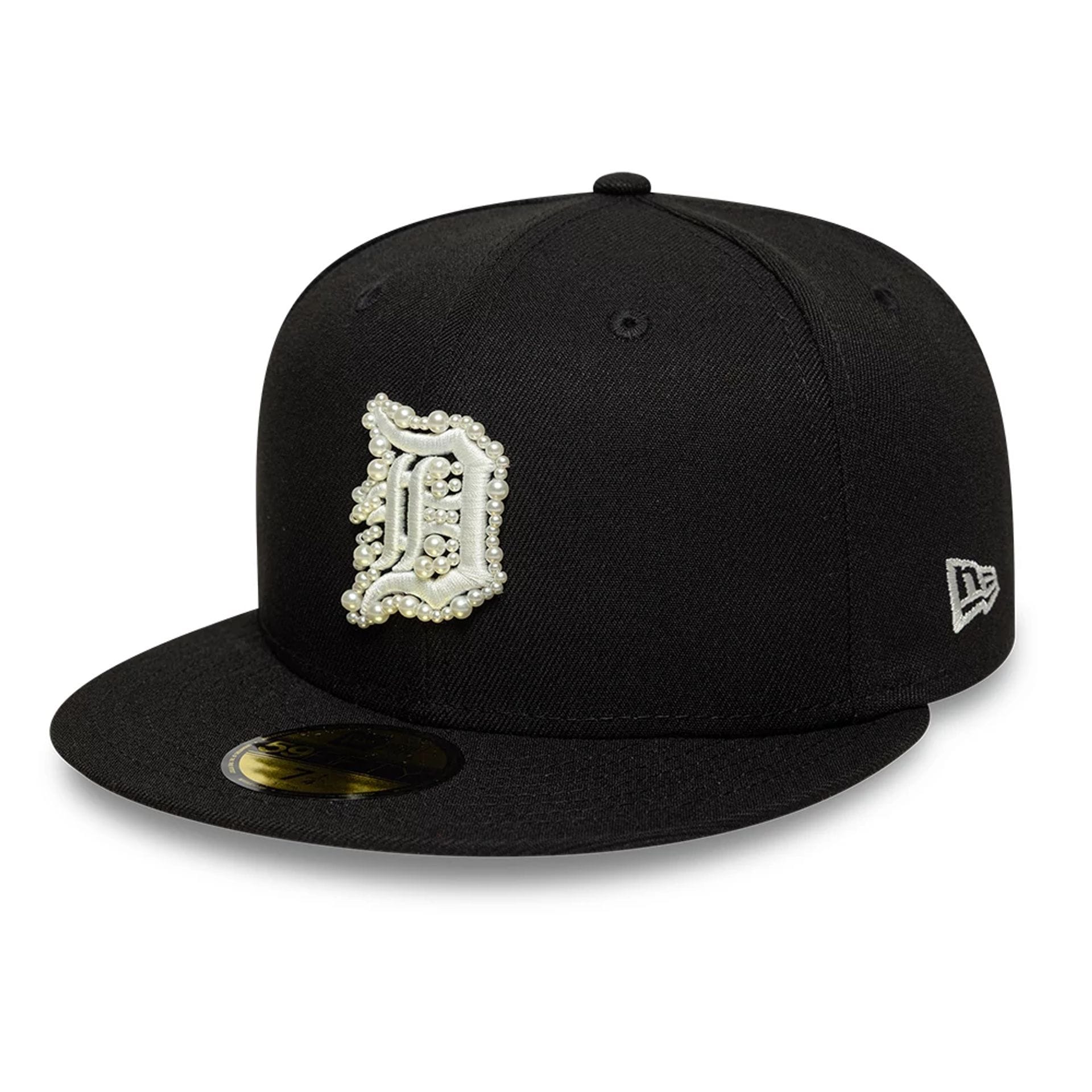 Detroit Tigers MLB Faux Pearl Black 59FIFTY Fitted Cap-kentox