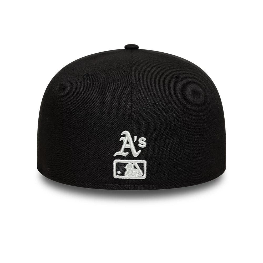 Oakland Athletics MLB Faux Pearl Black 59FIFTY Fitted Cap-zelvios