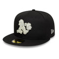 Oakland Athletics MLB Faux Pearl Black 59FIFTY Fitted Cap-zelvios