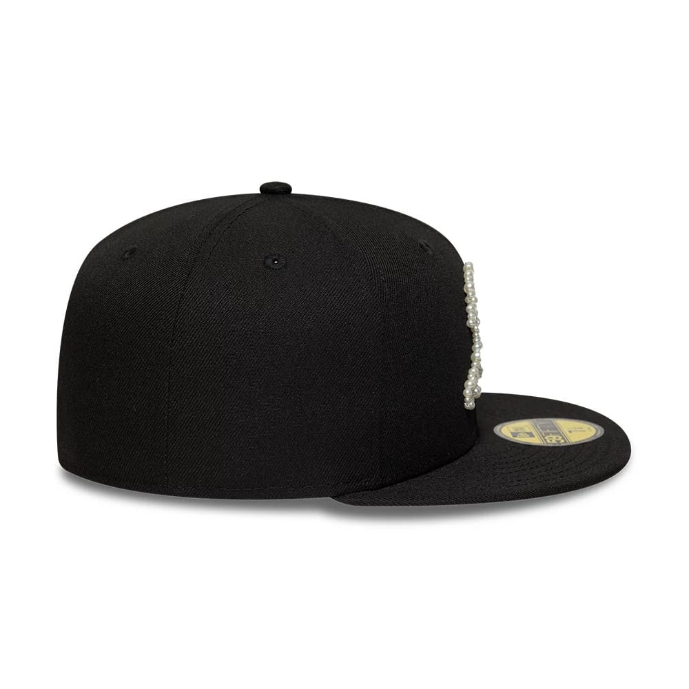 Oakland Athletics MLB Faux Pearl Black 59FIFTY Fitted Cap-zelvios