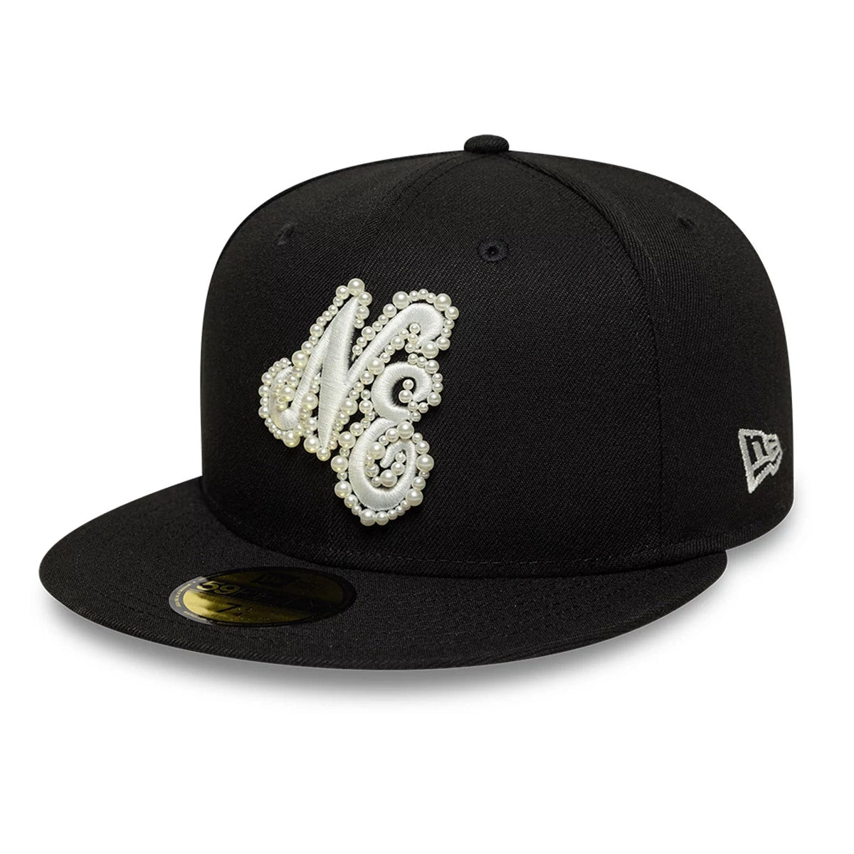 New Era Faux Pearl Black 59FIFTY Fitted Cap-zelvios