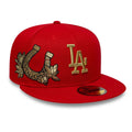 LA Dodgers MLB Horseshoe Red 59FIFTY Fitted Cap-zelvios