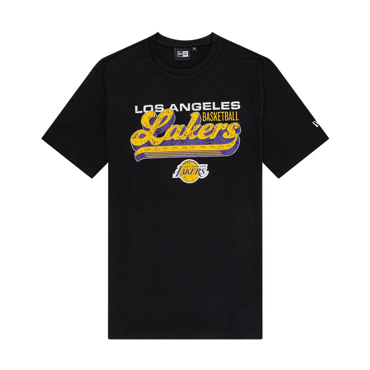 LA Lakers NBA Wordmark Black T-Shirt-zelvios