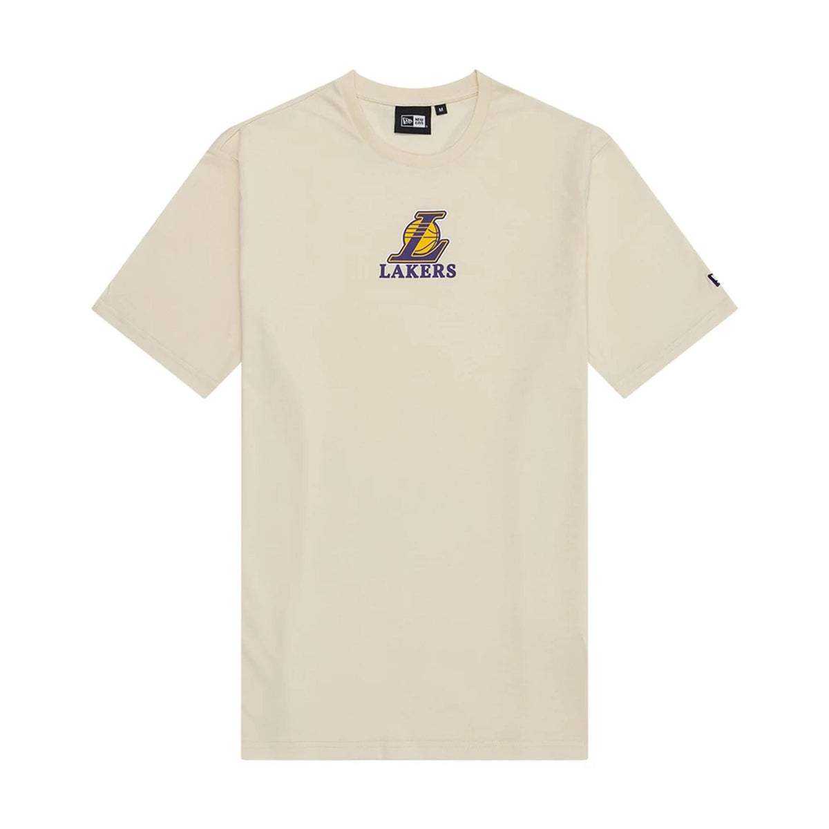 LA Lakers NBA Wordmark Light Beige T-Shirt-zelvios