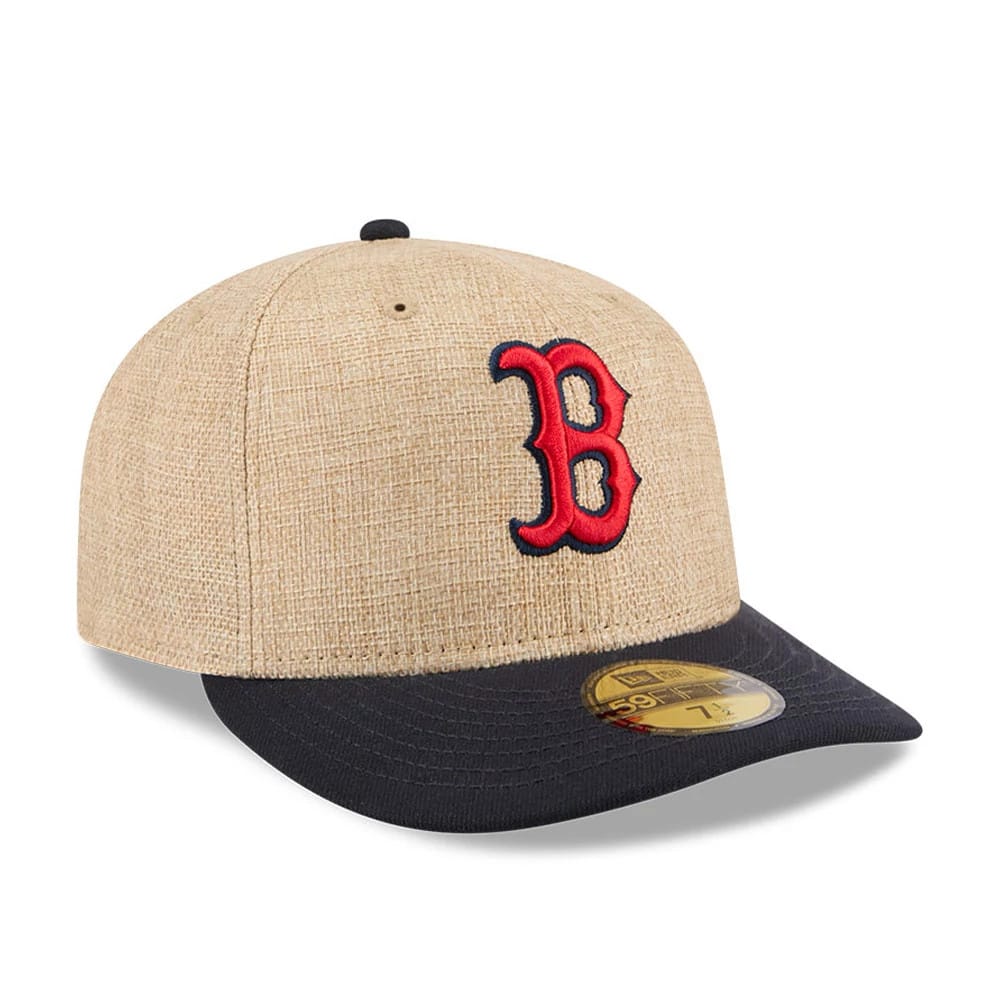 Boston Red Sox MLB Twine Beige 59FIFTY Fitted Cap-zelvios