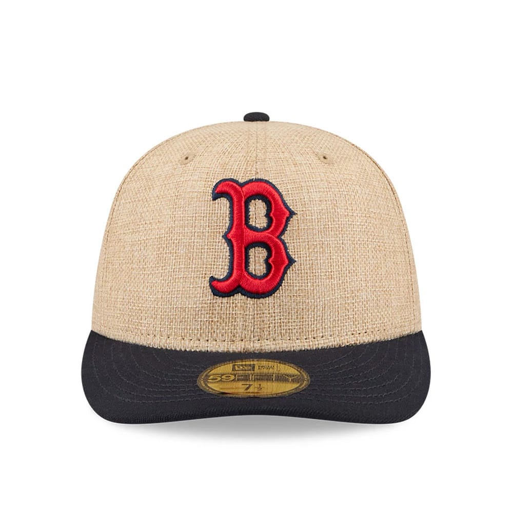 Boston Red Sox MLB Twine Beige 59FIFTY Fitted Cap-zelvios