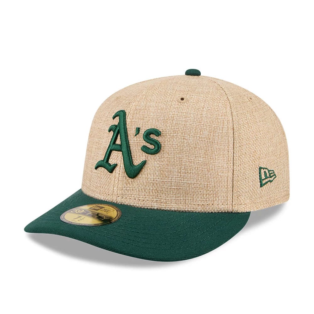 Athletics MLB Twine Beige 59FIFTY Fitted Cap-zelvios