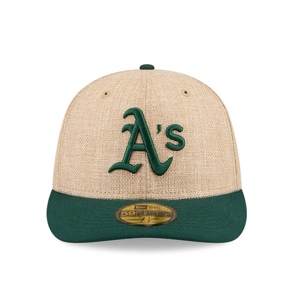 Athletics MLB Twine Beige 59FIFTY Fitted Cap-zelvios