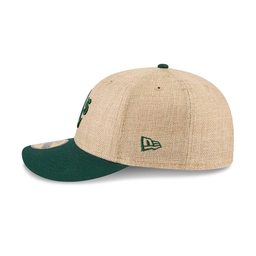 Athletics MLB Twine Beige 59FIFTY Fitted Cap-zelvios