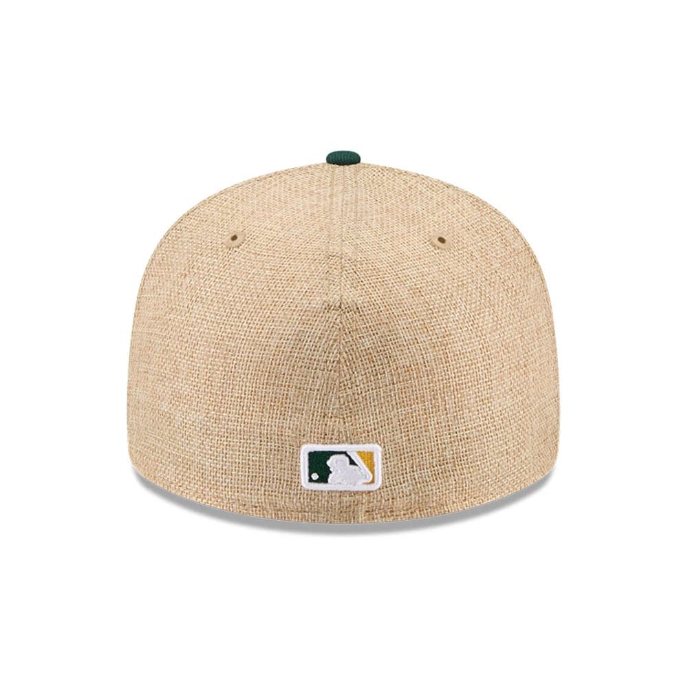 Athletics MLB Twine Beige 59FIFTY Fitted Cap-zelvios