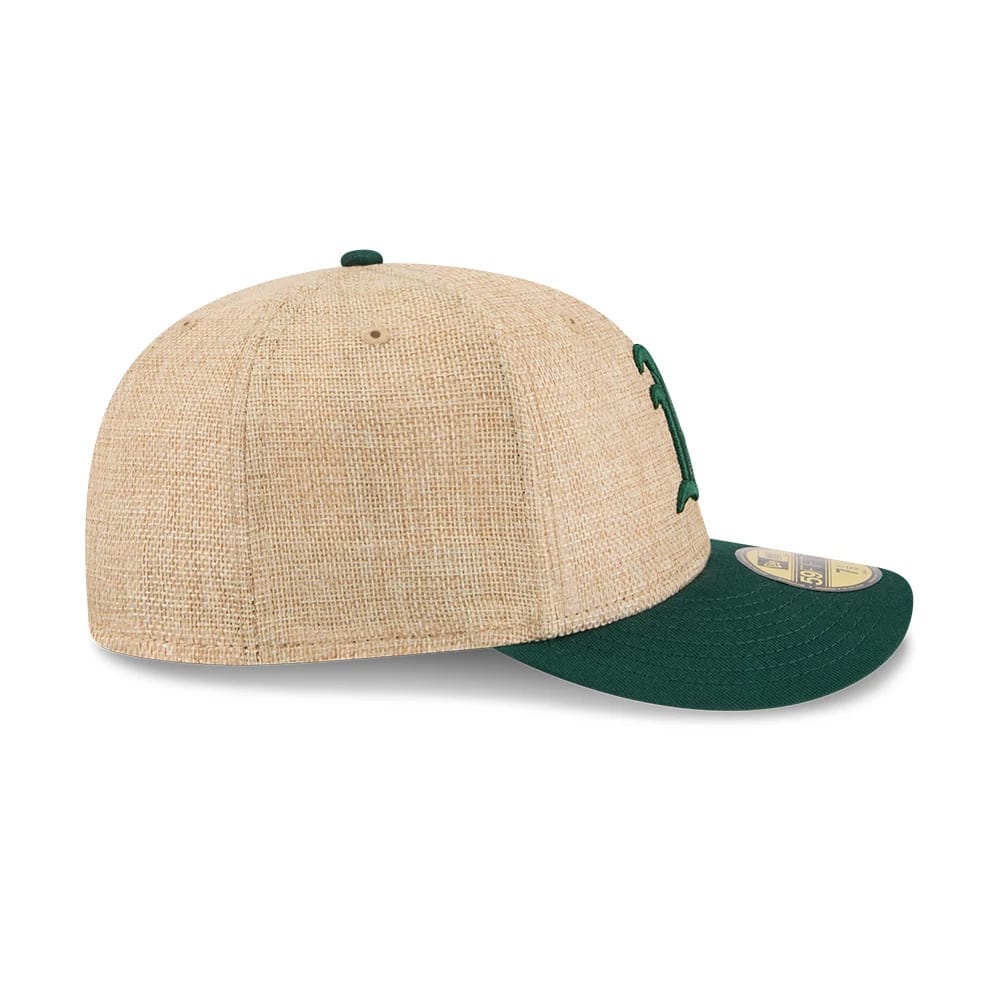 Athletics MLB Twine Beige 59FIFTY Fitted Cap-zelvios