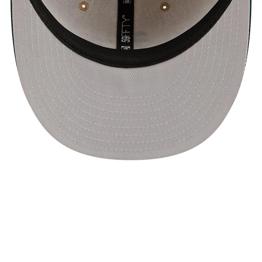 Athletics MLB Twine Beige 59FIFTY Fitted Cap-zelvios