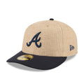 Atlanta Braves MLB Twine Beige 59FIFTY Fitted Cap-zelvios