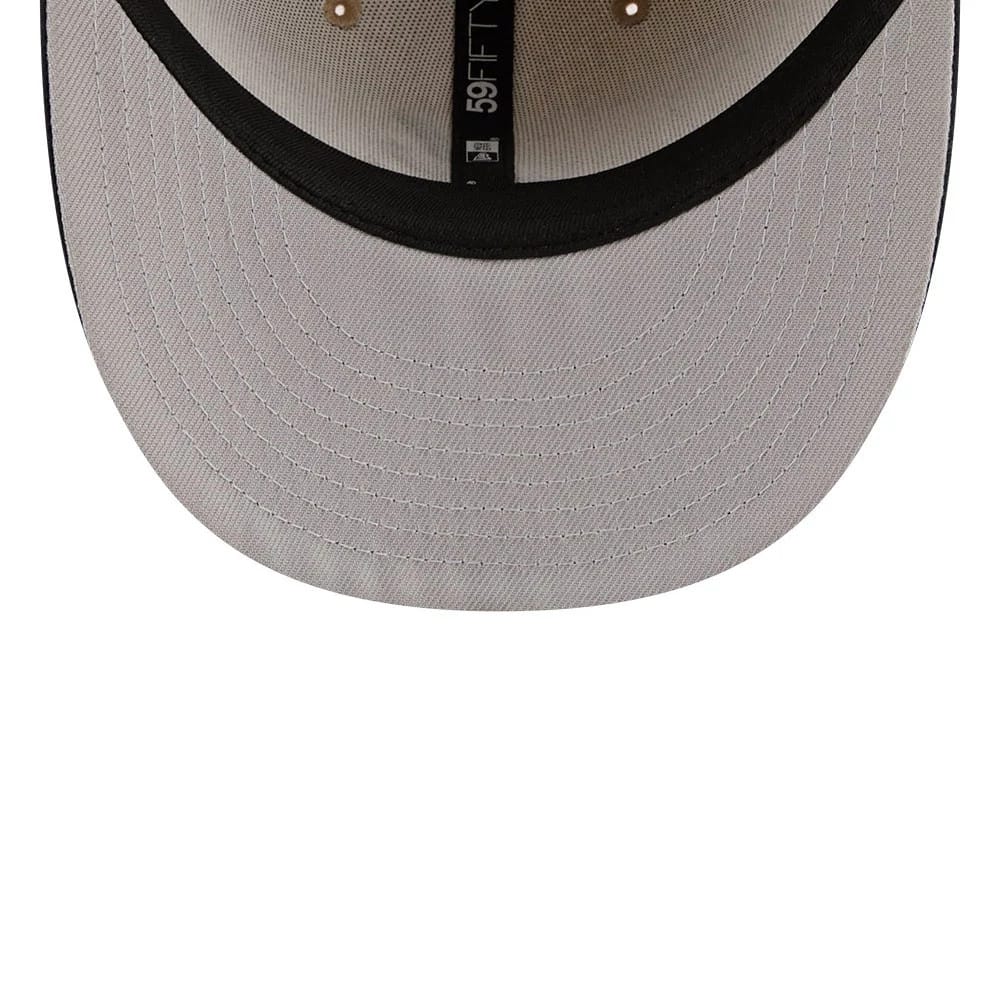 Atlanta Braves MLB Twine Beige 59FIFTY Fitted Cap-zelvios
