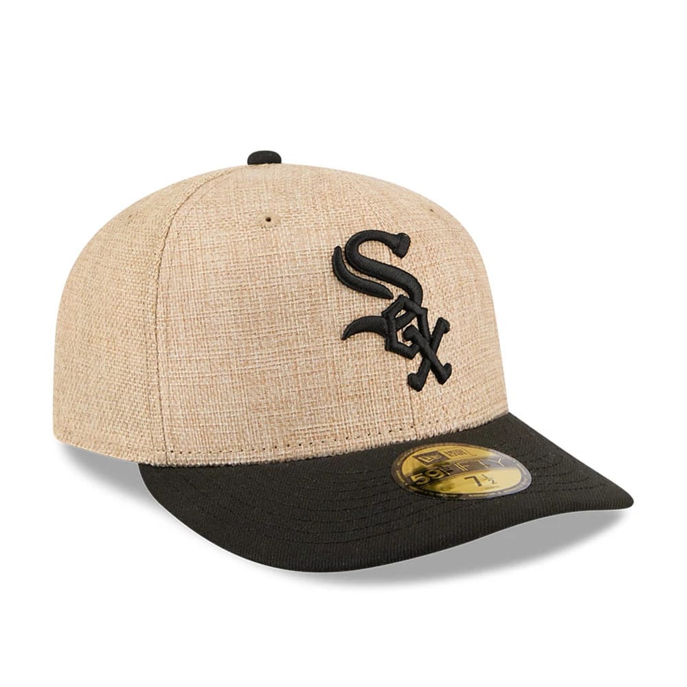 Chicago White Sox MLB Twine Beige 59FIFTY Fitted Cap-kentox